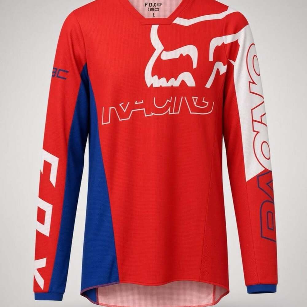 Fox Racing 180 Jersey Size L Red Blue White Motocross